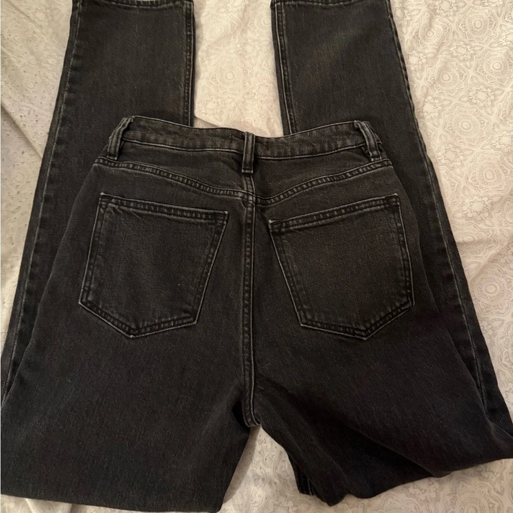 Forever 21 Dark Wash Straight Leg Jeans - Picture 3 of 4